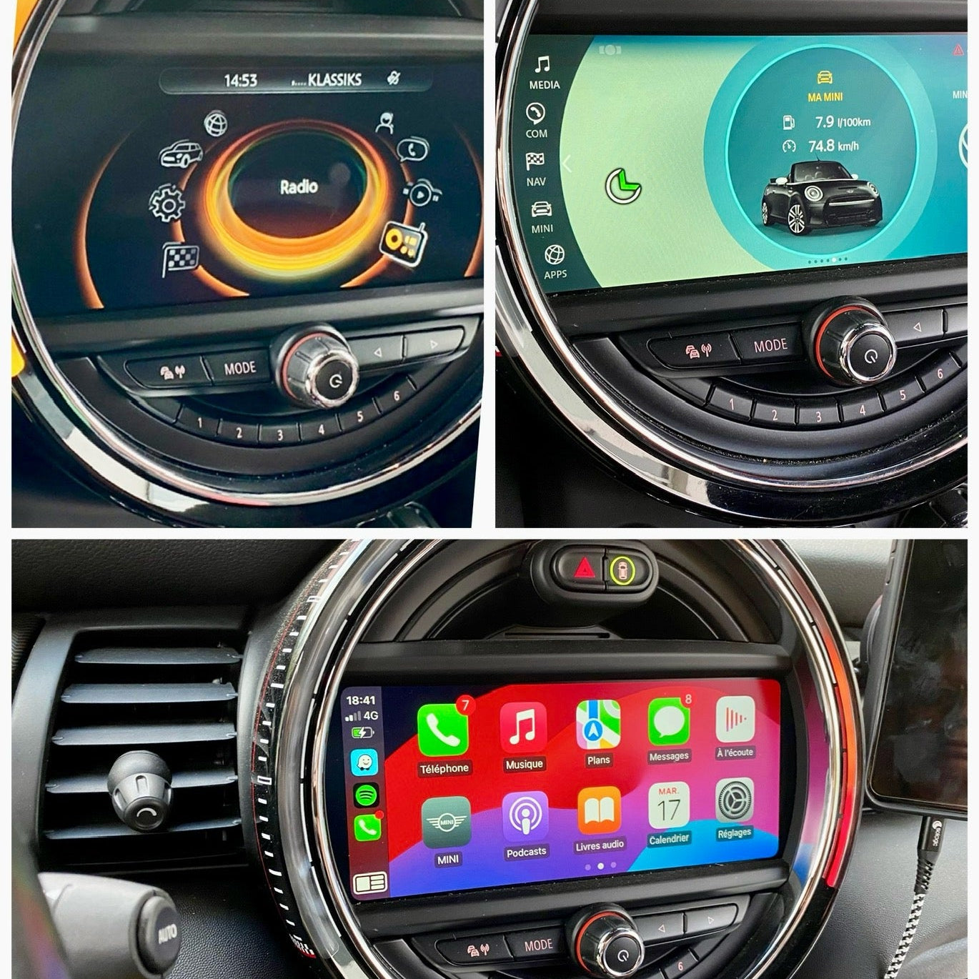 Update Flash iDrive 4 ➡️ iDrive 6 + CarPlay Fullscreen 📱(MINI)